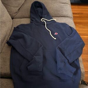 New Balance Blue Athletic Sweatshirt Hoodie
